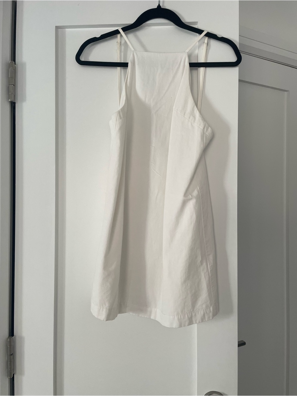 Zara White Sleeveless Mini Dress